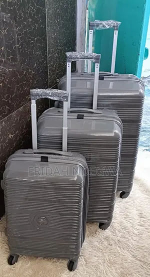 *3 in 1 Unbreakable Double Zip Rubber Suitcase