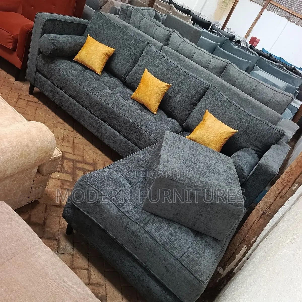 Classic L Shaped Sofa