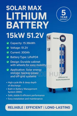 Solar Max Lifepo4 Lithium Solar Battery 51.2v 15kwh (300ah)