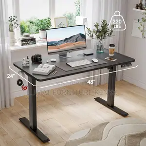 Black Electric Adjustable Office/Home Working Table