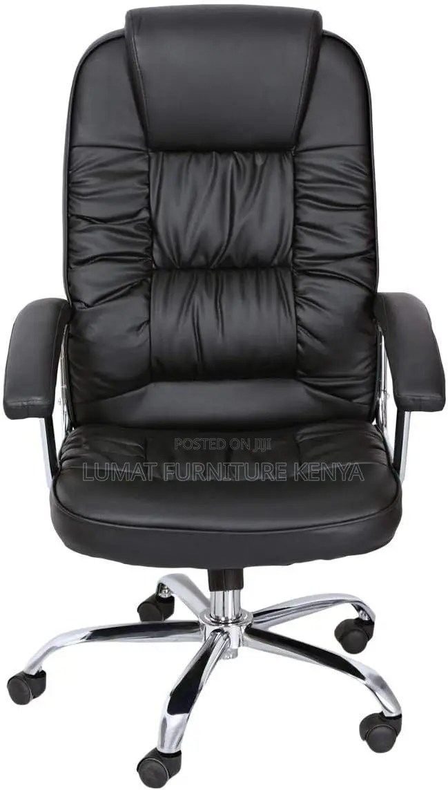 High Back Leather Staff Seat