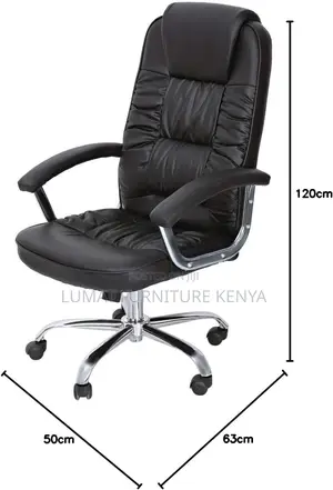High Back Leather Staff Seat