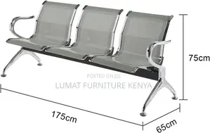 Unpadded 3 Seater Visitors Bench