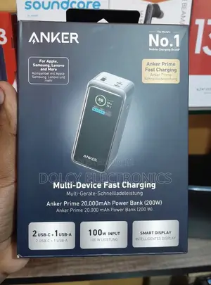 Anker Prime Power Bank, 20,000mah 200w