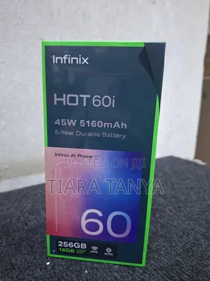 New Infinix Hot 60i 256 GB Black