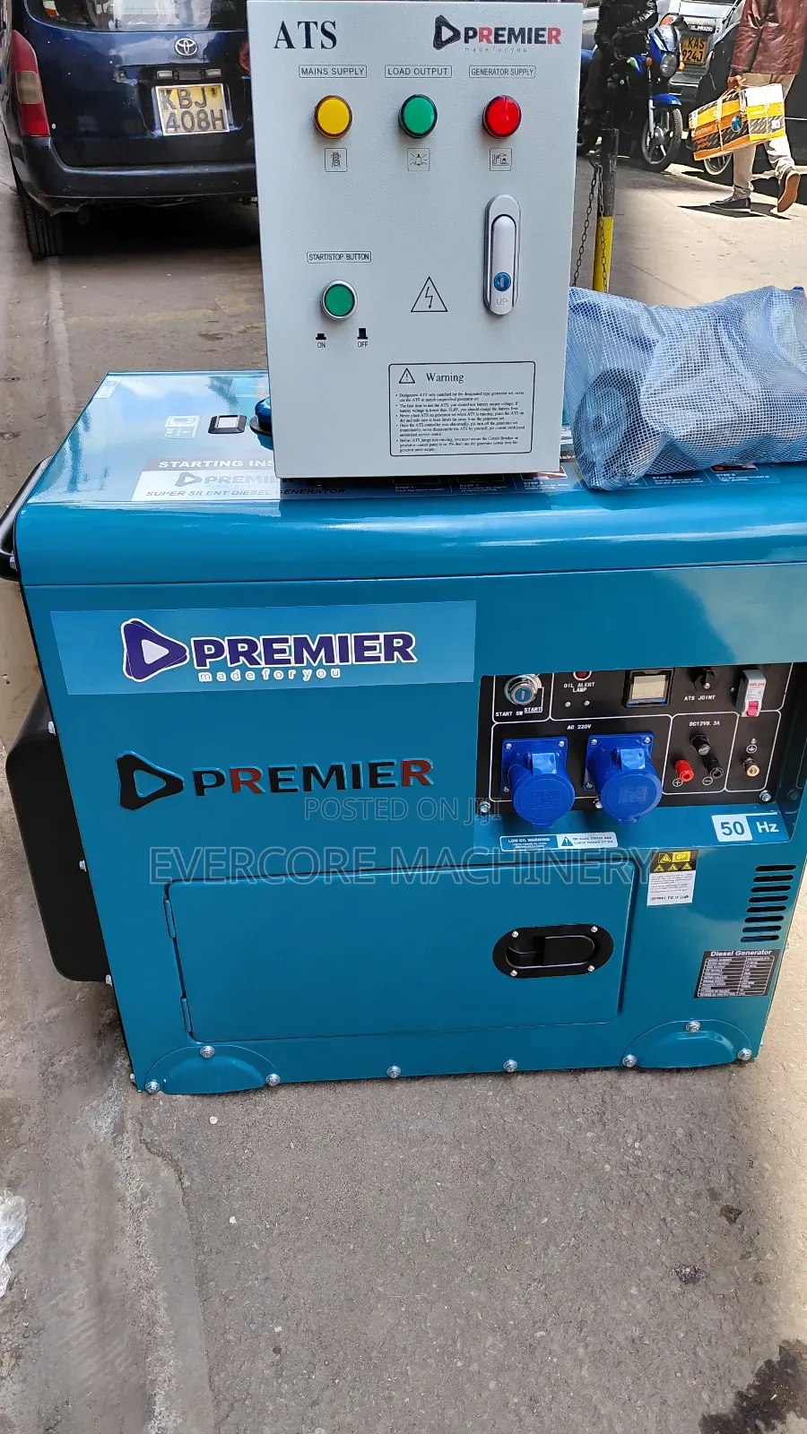 10kva Premier Generator Single Phase Output.
