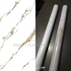 Marble Gold Contact Paper for Tv Stand and Kitchen Tops
