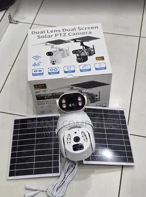 Simcard Solar 6mp Dual Lens CCTV Security Camera With Duo Solar Panel