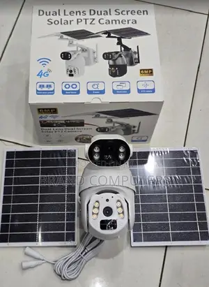 6mp Ubox Full Metallic Dual Lens 4g Solar Powered Wireless PTZ Camera