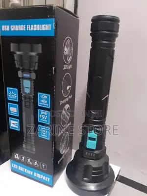 Usb Charge Flashlight Led 2 Mode Of Light 2000mah