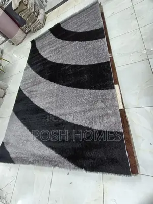 Black Striped Grey Turkish Home Carpets