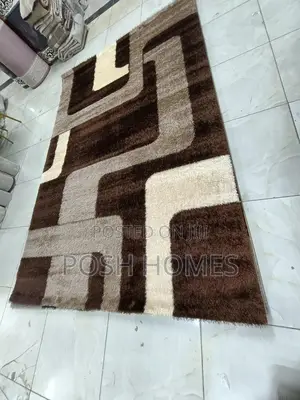 Brown Lines Heavy Turkish Carpet
