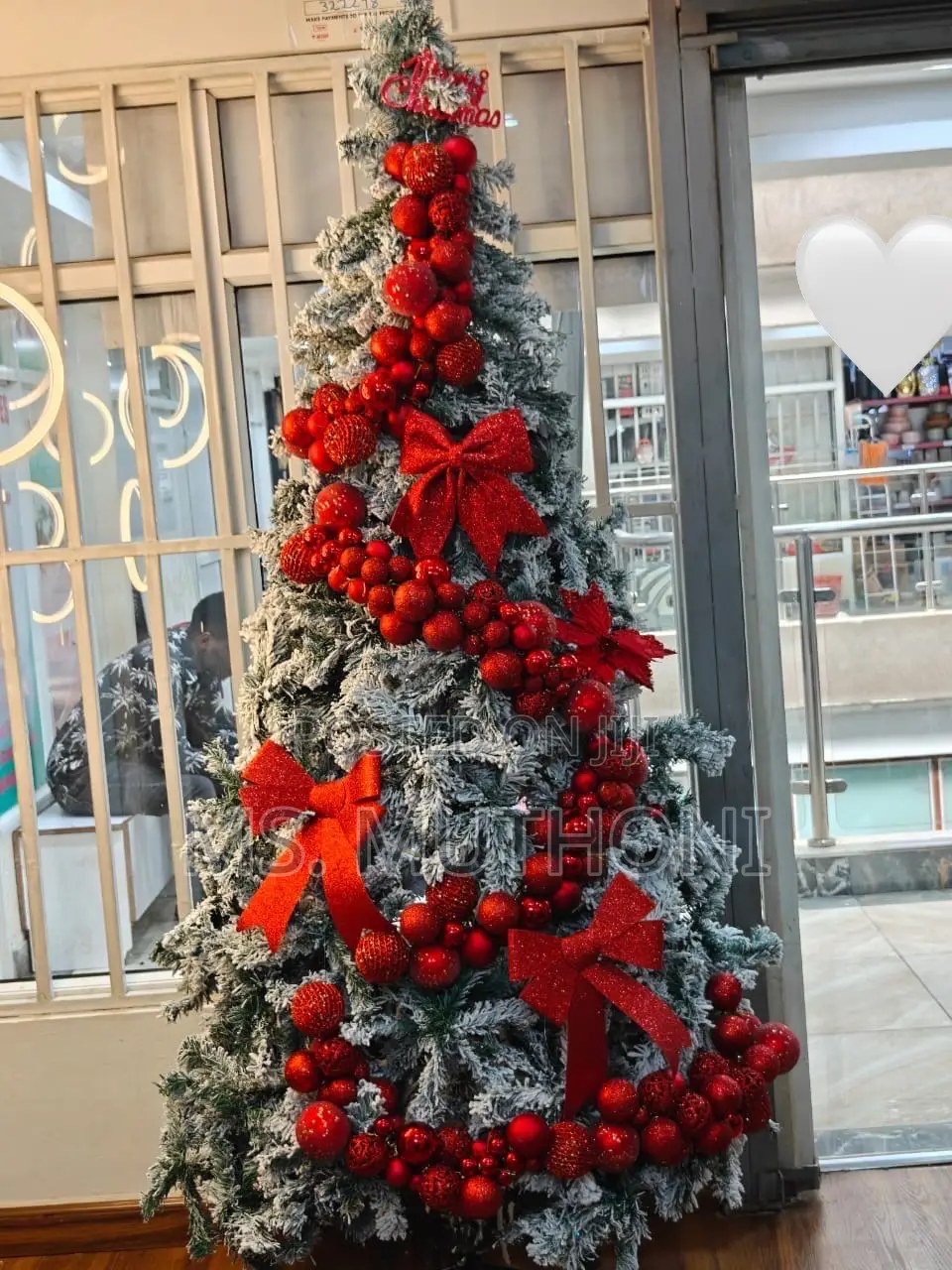 Flocked Premium PVC Prelit Christmas Tree