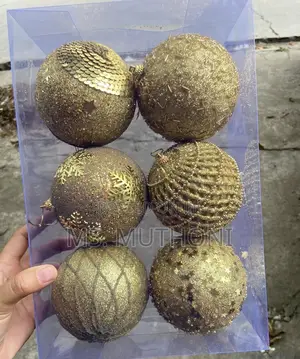 10 Cm Luxury 6pc Big Size Christmas Tree Decor Balls