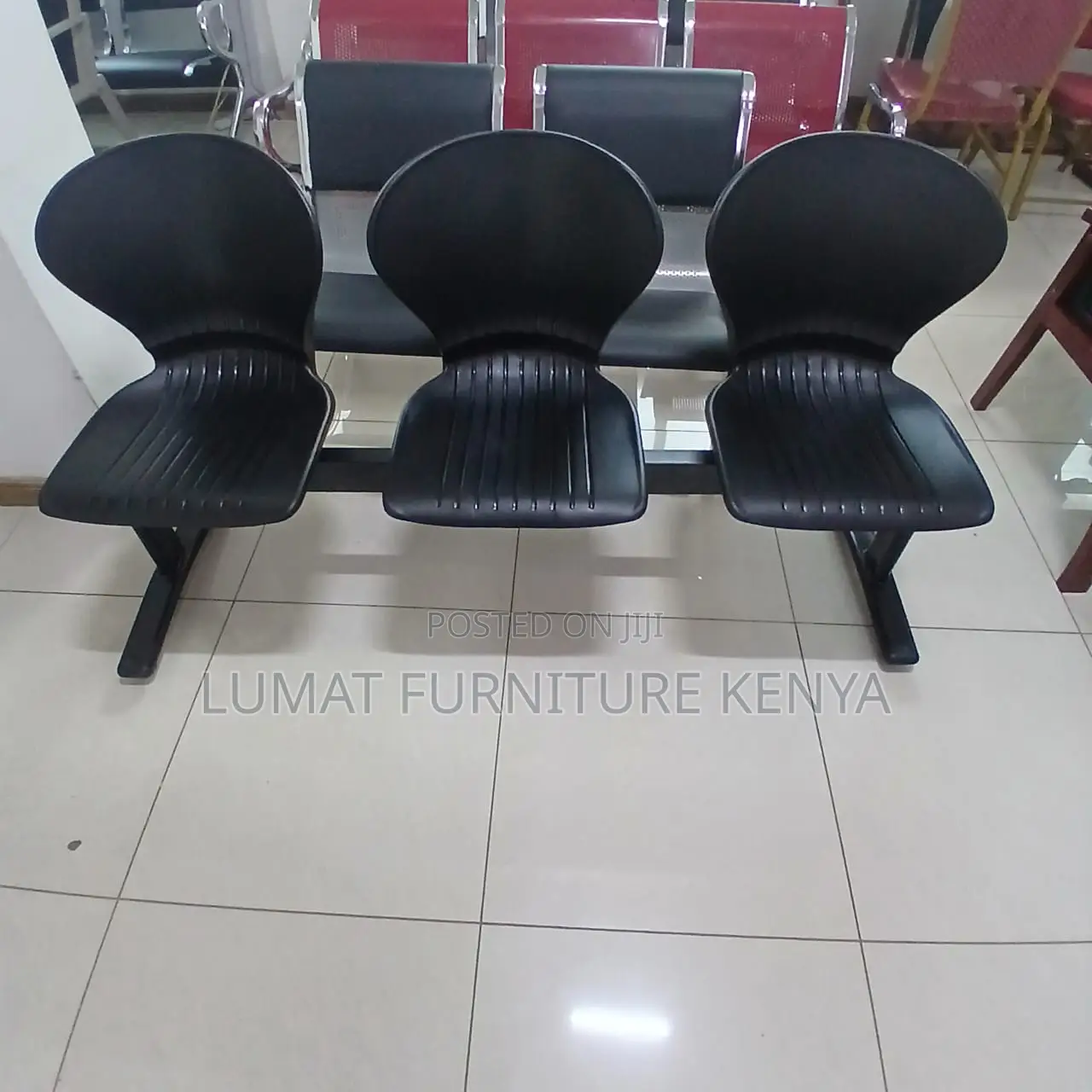 Airport-Style Plastic Bench