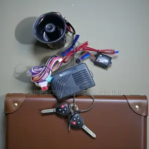 Universal Car Alarm System With Loud Siren and Flip Key Remotes
