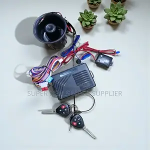 Universal Vehicle Security Alarm Kit With Flip Keys and Siren