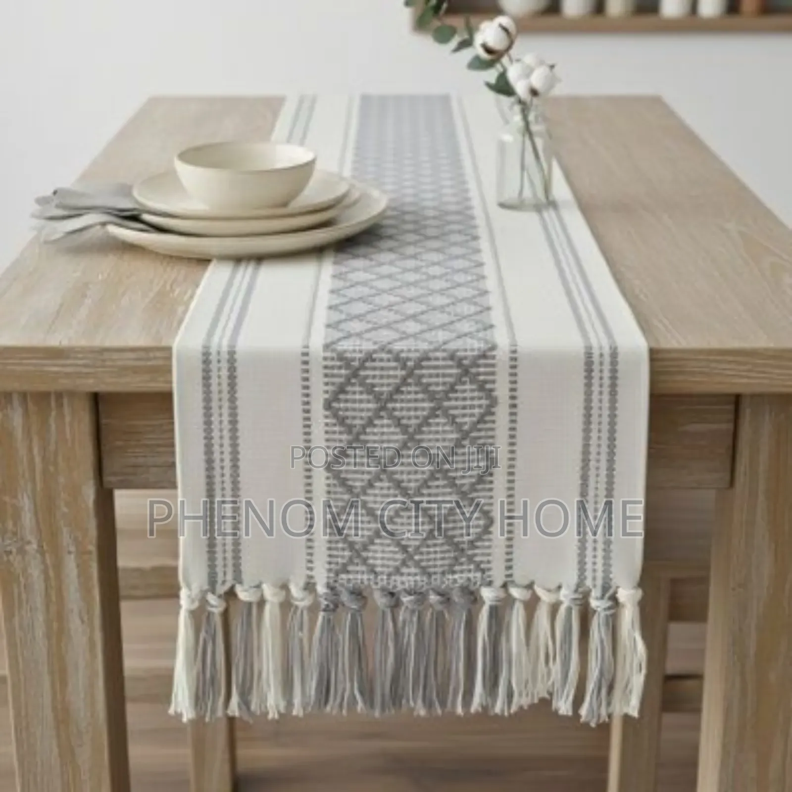 Handmade Tasseled Table Runner Available