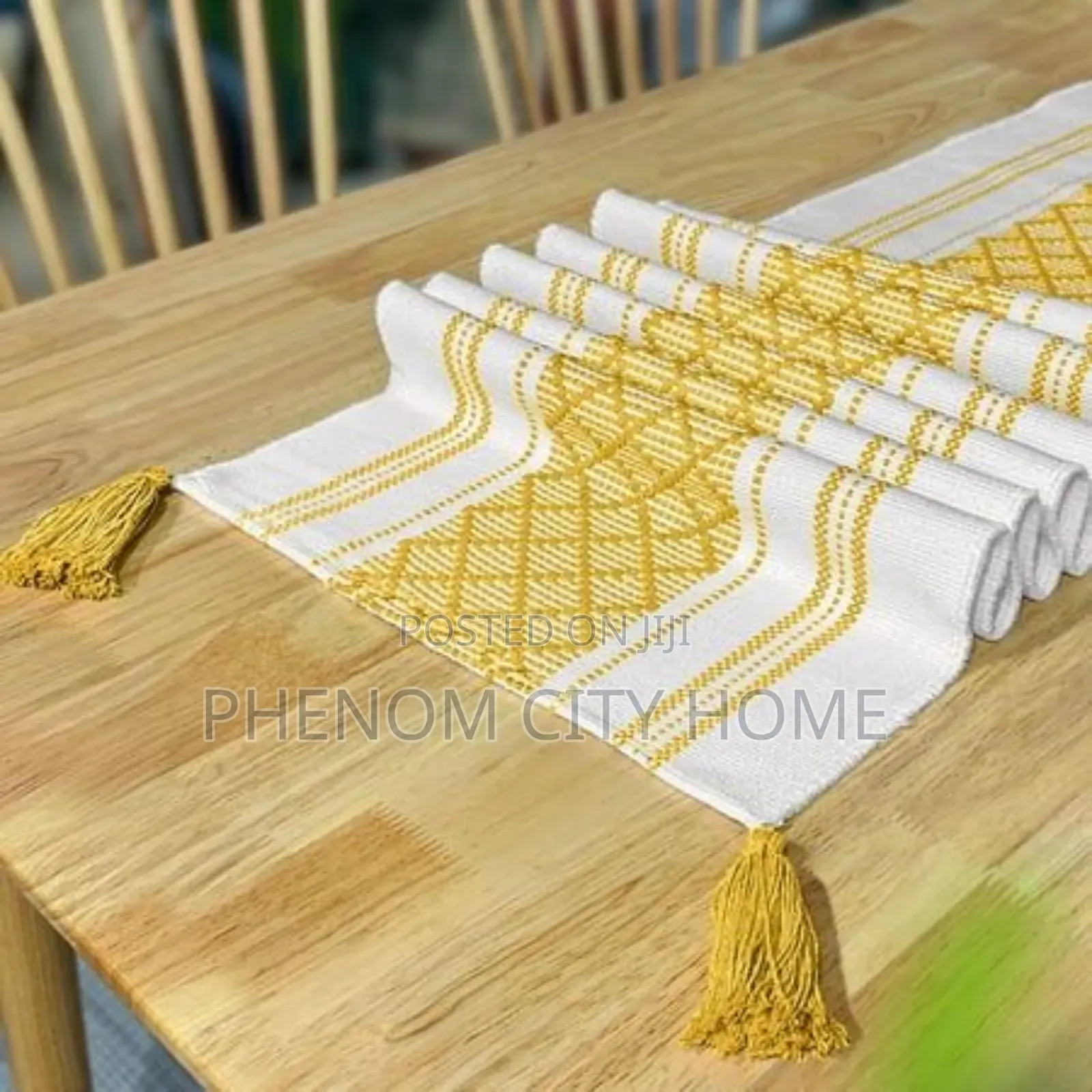 Handmade Tasseled Table Runner Available
