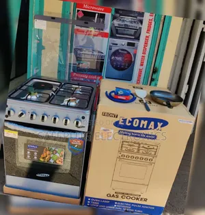60*60 Ecomax 3+1 Standing Cooker at 23000
With Free Gas Pipe, Spatula,
