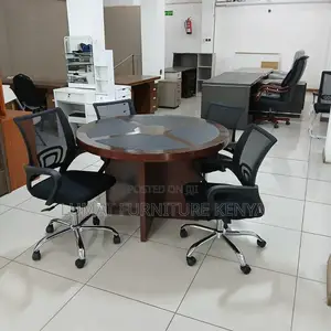 Compact Round Discussion Table