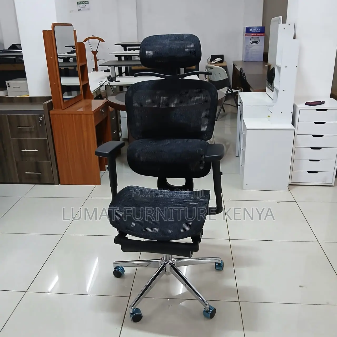 Ergoflex Chair With Foot Extension