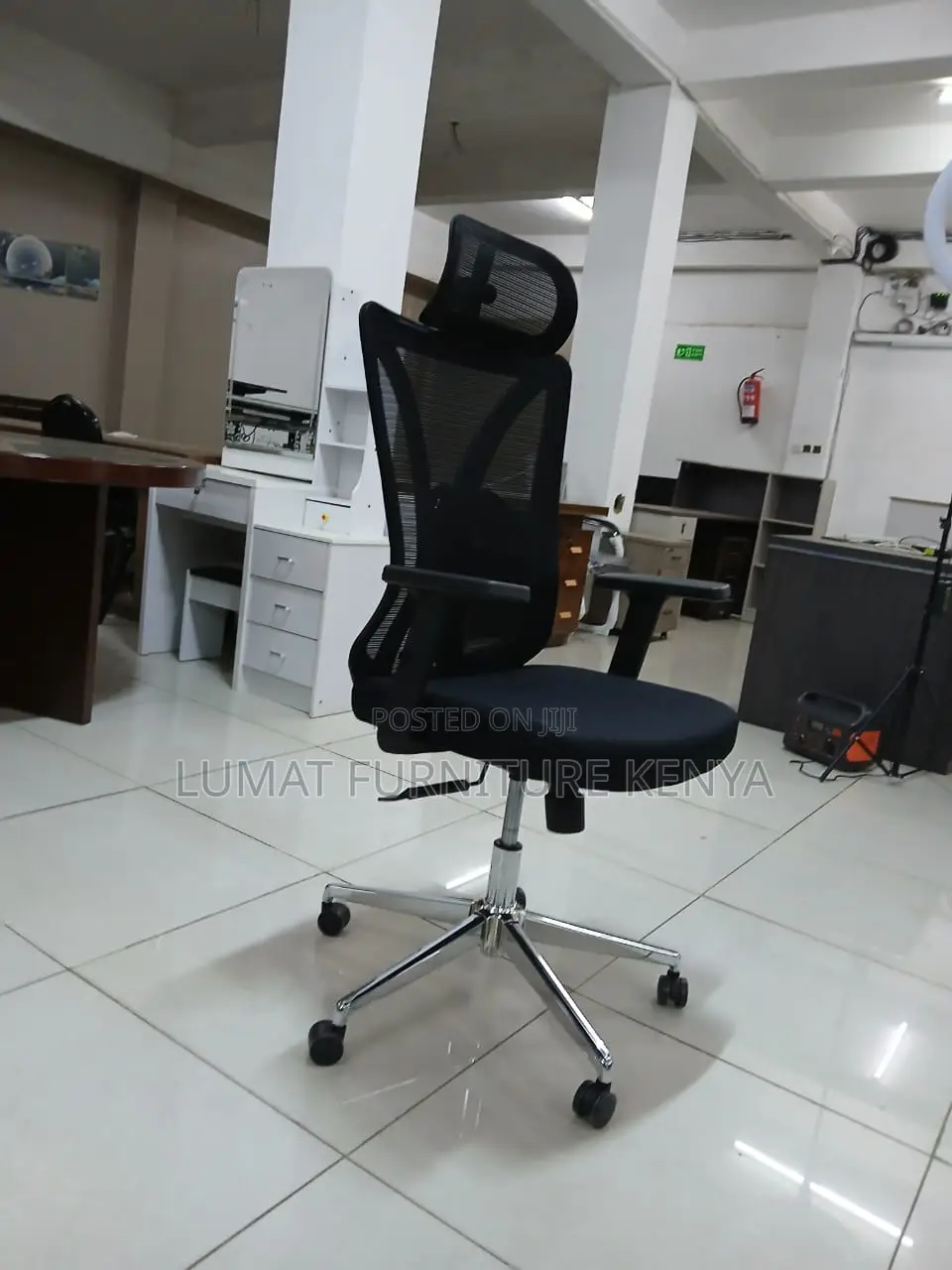 Posture-Friendly Black Office Chair