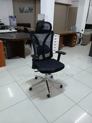 Posture-Friendly Black Office Chair