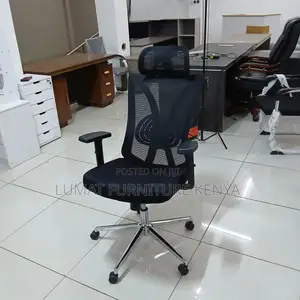 Posture-Friendly Black Office Chair