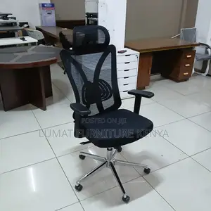 Posture-Friendly Black Office Chair