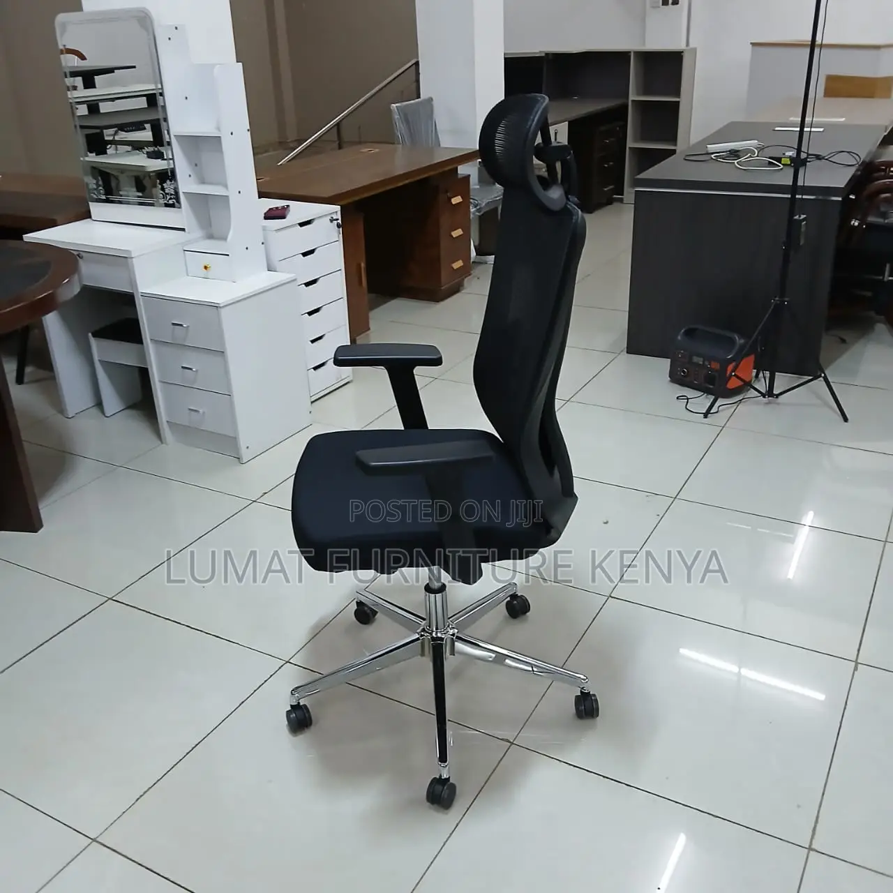 Posture-Friendly Black Office Chair