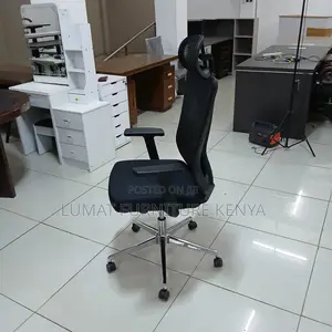 Posture-Friendly Black Office Chair
