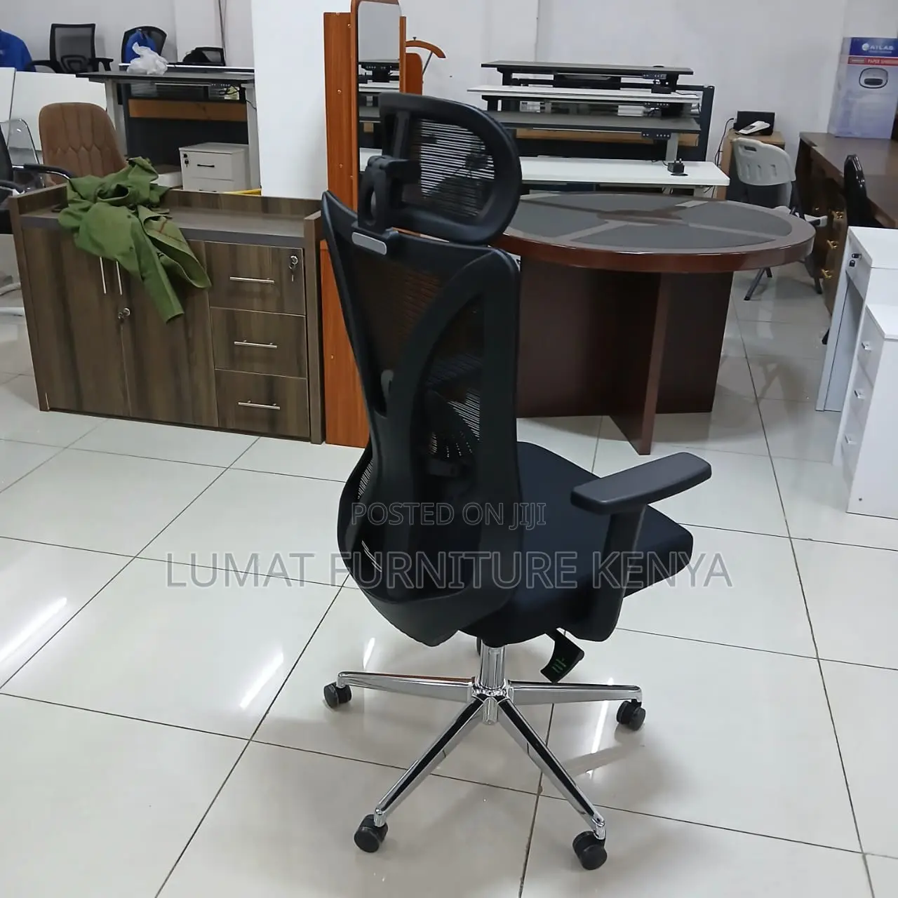 Posture-Friendly Black Office Chair