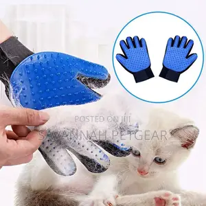 Enhanced Five Finger Gentle Pet Grooming Brush Pet Hair Remover Glove