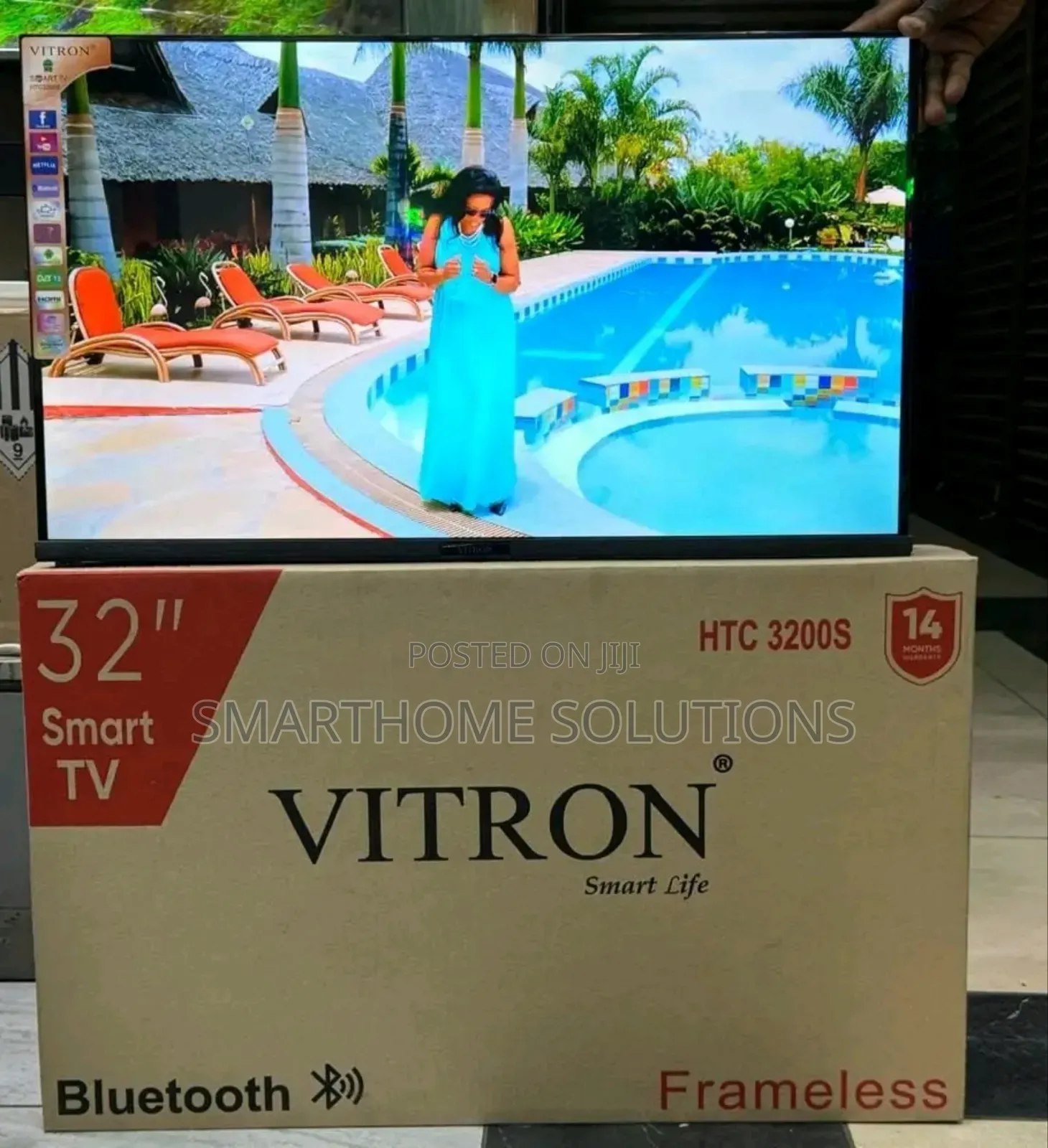 Vitron 32′′ Inches Smart Android Frameless Tv With Bluetooth
