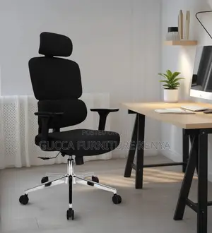 High Back Orthopedic Full Fabric Adjustable Desk Chair