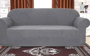 3 Seater Grey Plain Sofa Cover