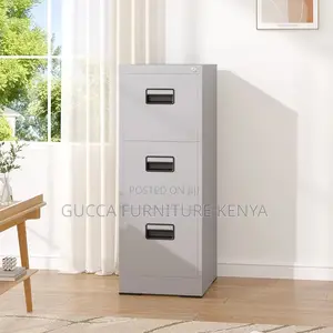 4-Drawer Metallic(White)Storage Document Cabinet