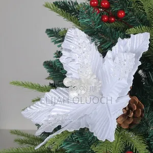 Large Christmas Glitter Flower
