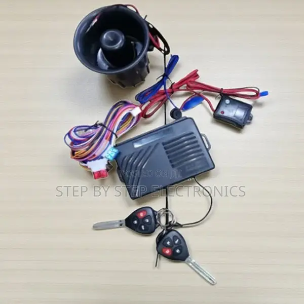 Complete Car Security System With Remote Controls and Siren