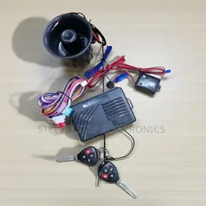 Complete Universal Car Alarm Kit With Two Remote Flip Keys