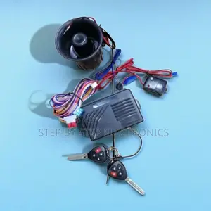 Advanced Car Burglar Alarm System With Dual Flip Key Remotes