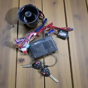 Universal Car Security Kit With Flip Remotes and Siren Alarm