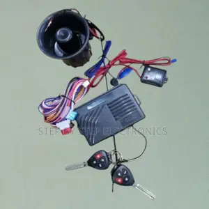 Heavy-Duty Universal Car Security System With Dual Flip Keys and Siren