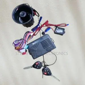 Advanced Vehicle Burglar Alarm Complete System Kit With Two Flip Keys
