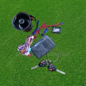 Complete Car Burglar Alarm Kit With Dual Flip Key Remote Controls