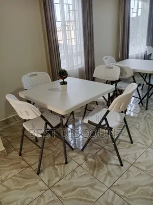 Square Foldable Chairs and Tables