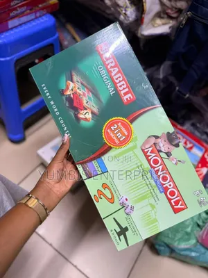 Monopoly+Scrabble 2 Games in One