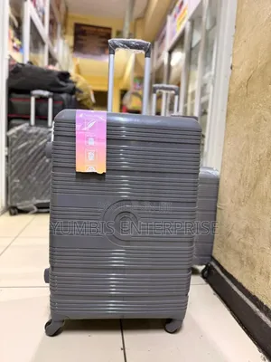 Large Grey Rubber Suitcase Height 63cm(23kgs Capacity)At3800