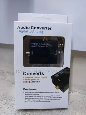 Digital Coaxial Optical to Analog Rca Audio Converter